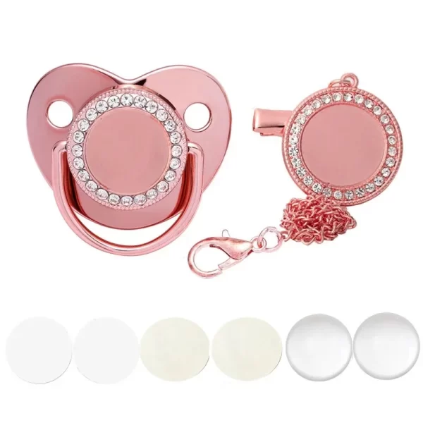 Baby Bling Pacifier/Clip/Holder Personalized - Image 14