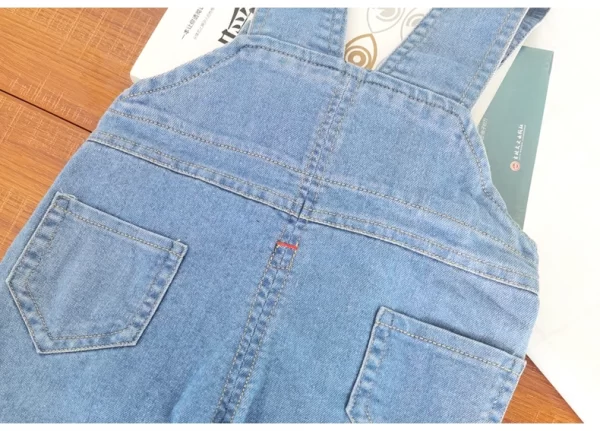 Toddler Baby Overalls Light Blue Denim 0-3Y - Image 11