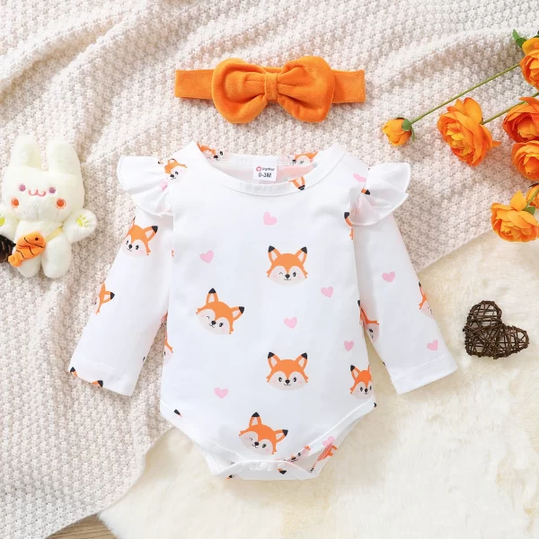 PatPat Newborn Baby Girl Romper Set - Image 6