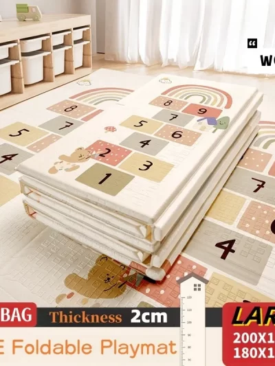 Baby Play Mat, Foldable/Reversable/Waterproof