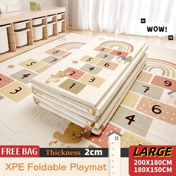 Baby Play Mat, Foldable/Reversable/Waterproof