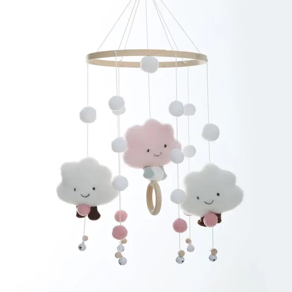 Cute Cloud Face Mobile Rattles Toys for Newborn 0-12 Months - Image 2