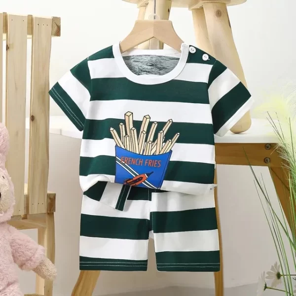 Summer Cartoon T-shirt/Shorts Sets Children's - Image 7
