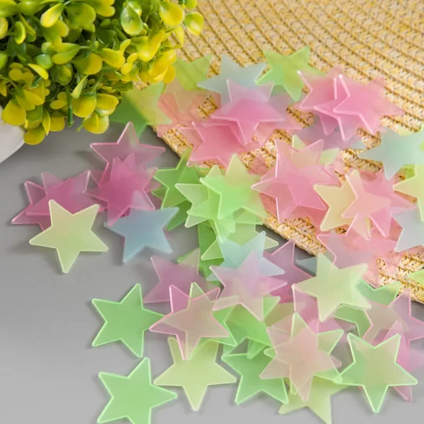100pcs Luminous Wall Stickers Stars - Image 7