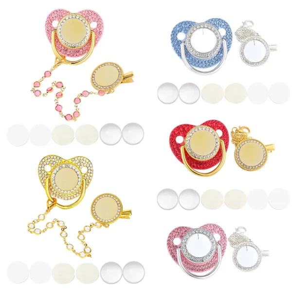 Baby Bling Pacifier/Clip/Holder Personalized - Image 2