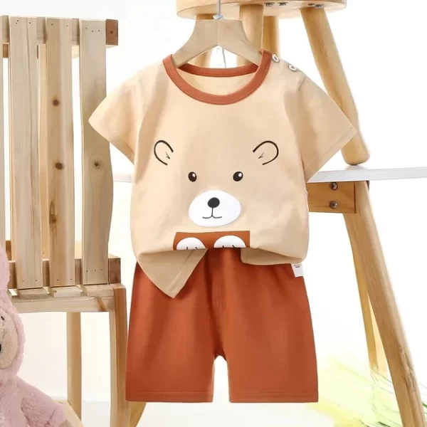 Summer Cartoon T-shirt/Shorts Sets Children's - Image 11