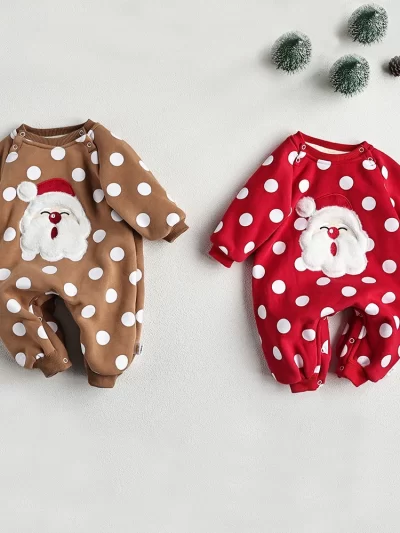 Cute Christmas Baby Santa Claus Rompers