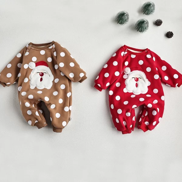 Cute Christmas Baby Santa Claus Rompers
