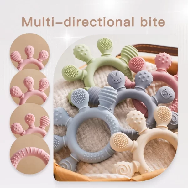 Finger Teether Silicone Pacifier Chain - Image 5