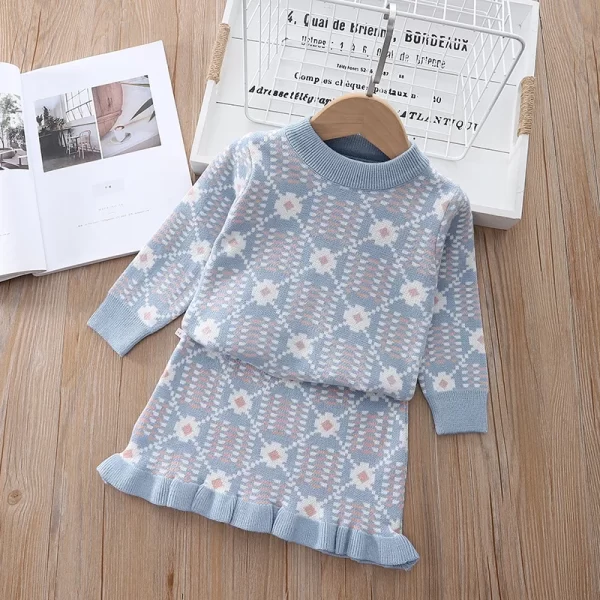 Fall toddler/girl sweaters  knitted set - Image 22