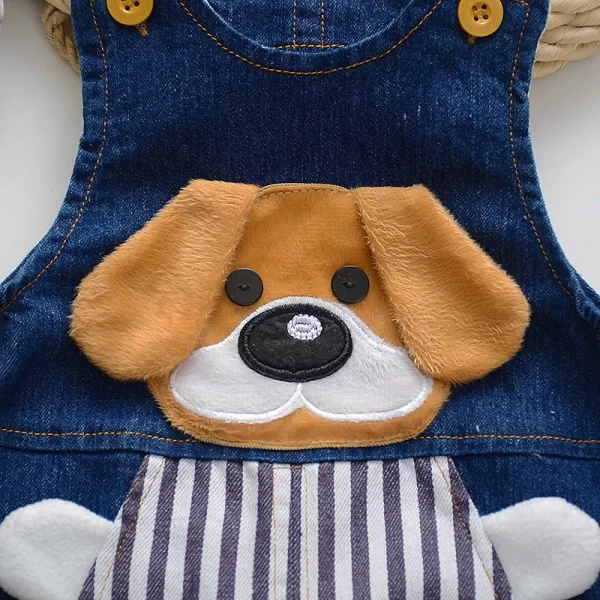 IENENS Toddler Overalls Baby Dungarees Kids Boy Jeans Jumpsuit Clothes Clothing Infant Playsuit Trousers 0-4 Years Denim Pants - Image 3