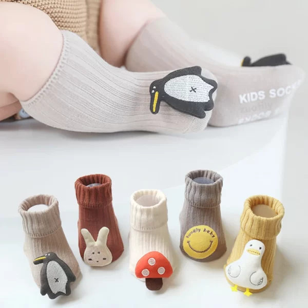 Candy Colors Baby Socks Anti Slip - Image 2