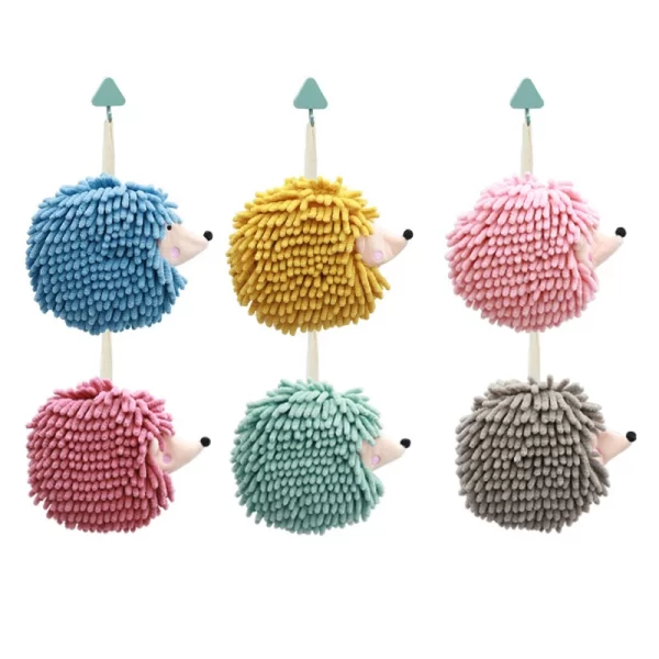 Hedgehog Chenille Hand Ball Soft Towels