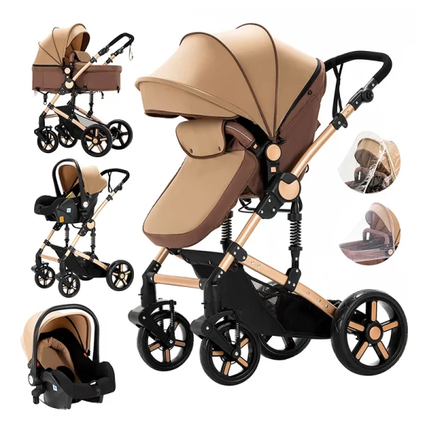 2 in 1 Comfort Baby Stroller/Pram - Image 8