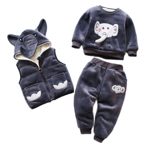 Cartoon Cat Hooded Vest Set - Image 6