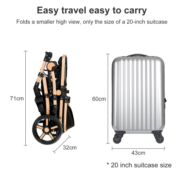 2 in 1 Comfort Baby Stroller/Pram - Image 7