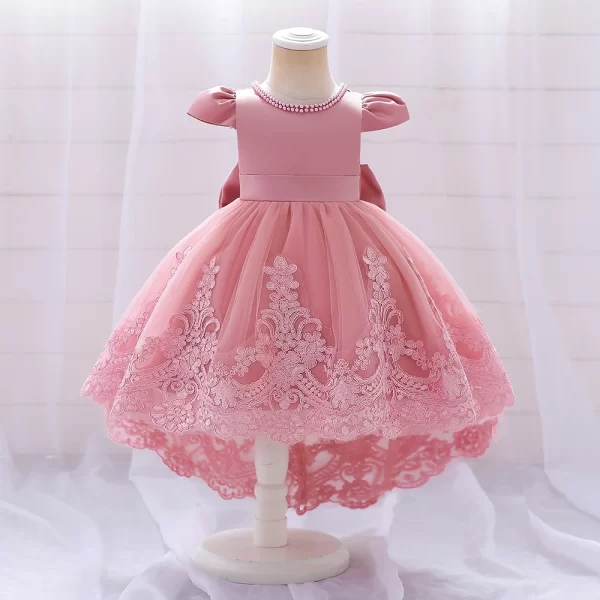 Toddler & Baby Girl's  Infant Bow Lace Party Dresses - Image 4