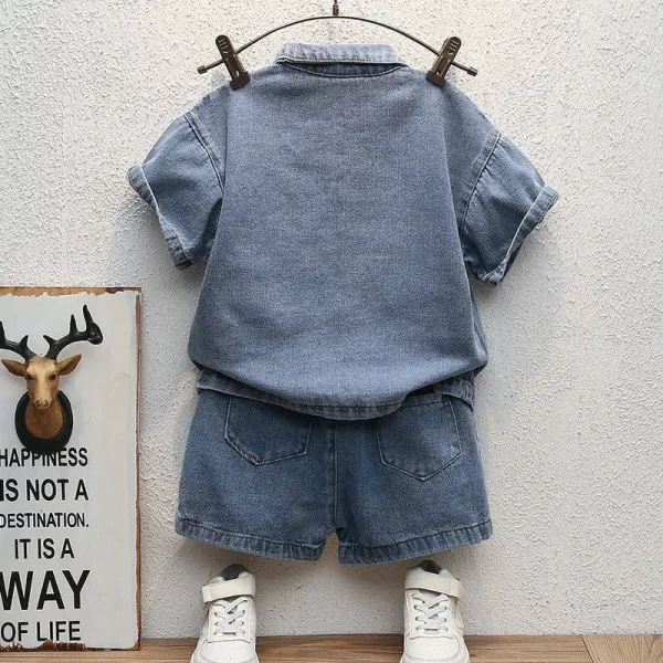Boys' Denim Shorts Set - Image 3