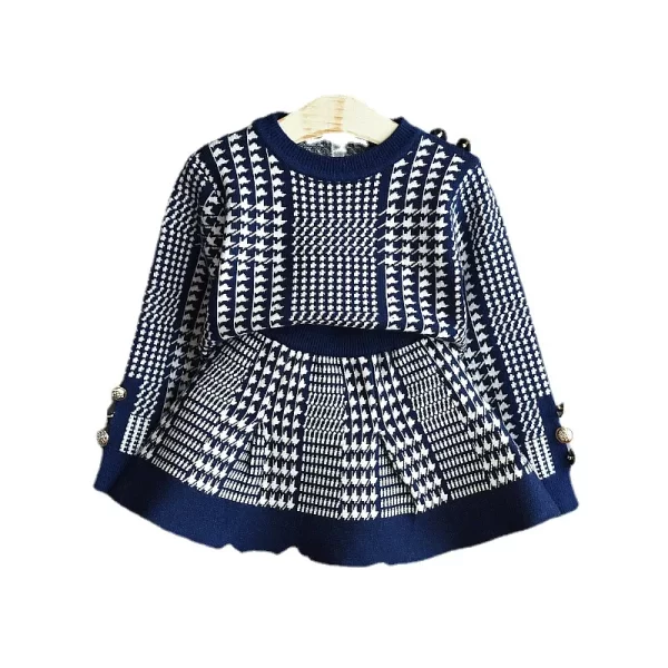 Fall toddler/girl sweaters  knitted set - Image 6