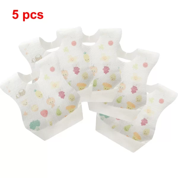 Disposable Waterproof Bib 5pk Baby Accessories - Image 12