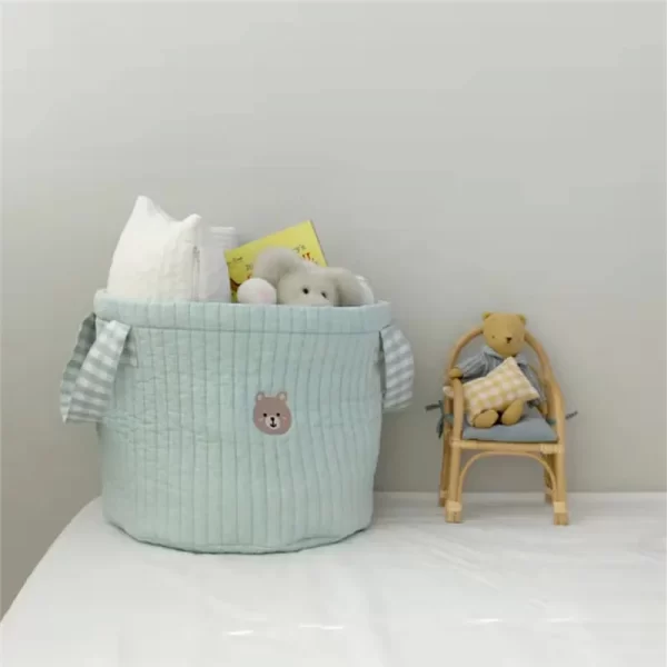 Personalized Name Cute Bear Storage Basket - Image 4