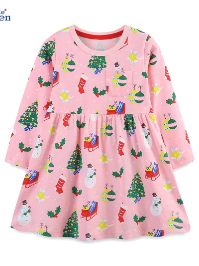Little Maven Toddler Girl Christmas Dresses