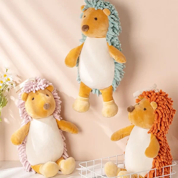 Cute Hedgehog Chenille Hand-Wiping Doll - Image 3
