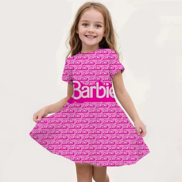 Barbie Dresses Girls Cute 3D Printed - Image 8