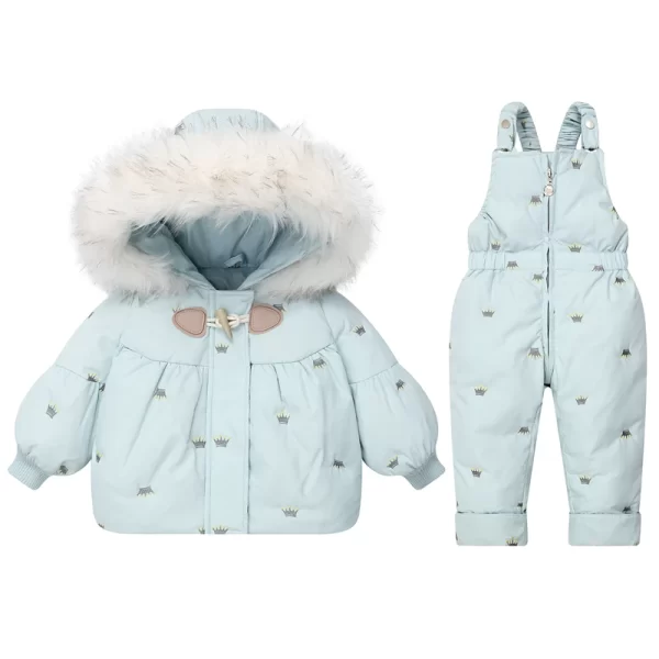 2Pcs Toddler Down Snowsuit 1-4Y - Image 15