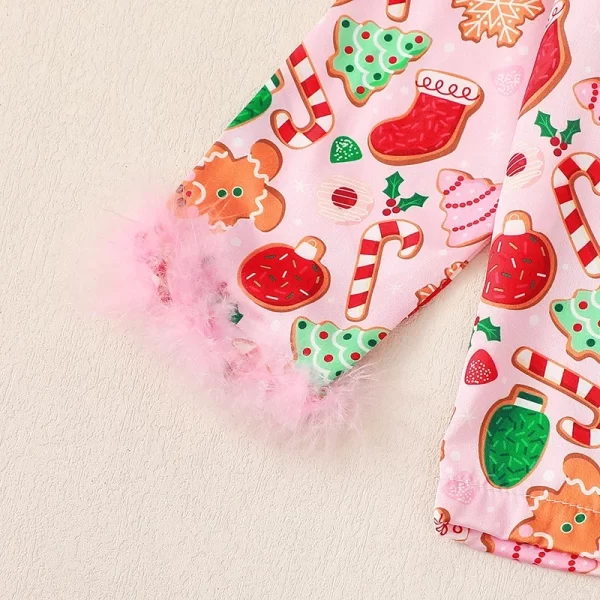 Toddler Girl's Christmas Pajamas Sets - Image 5