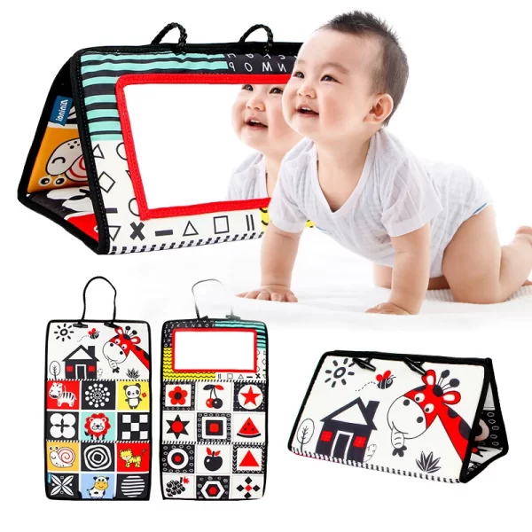 Baby Mirror Tummy Time Infant Foldable Mirror - Image 7