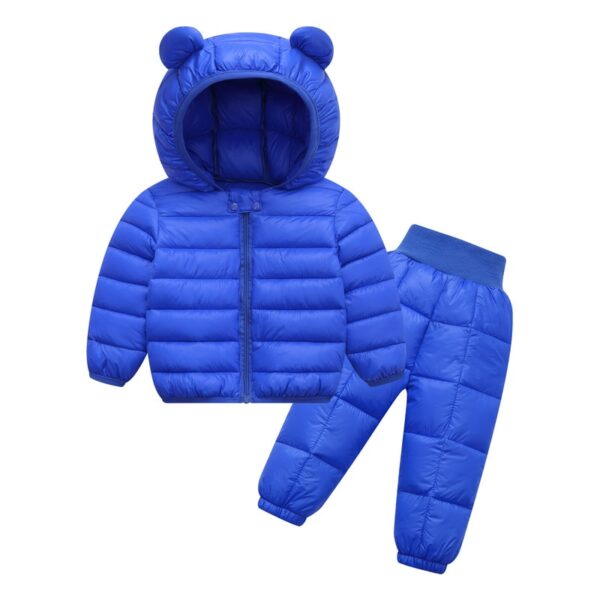Cartoon Cat Hooded Vest Set - Image 3
