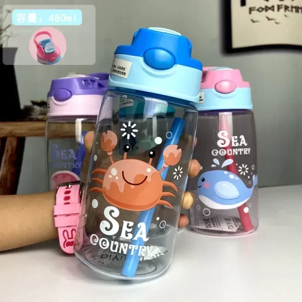 480ML Kids Water Sippy Cup - Image 14
