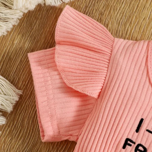 Newborn Baby Girls Bodysuit with Headband Summer Clothes - Image 6