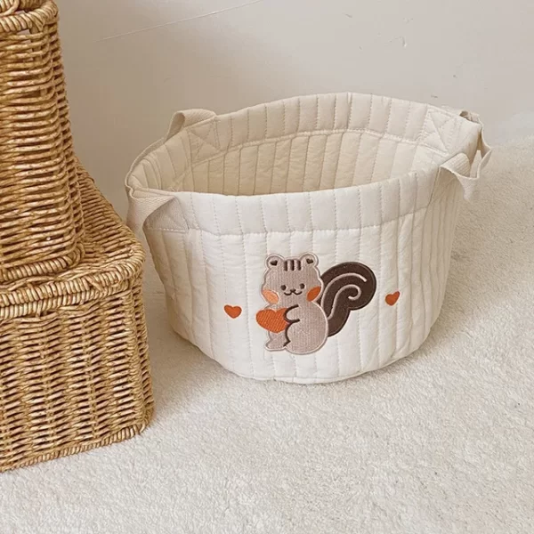 Cute Bear Embroidery Diaper/Storage Baskets - 2 sizes - Image 24