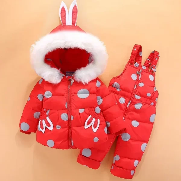 2Pcs Toddler Down Snowsuit 1-4Y - Image 10