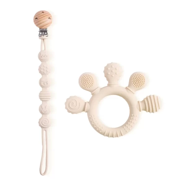 Finger Teether Silicone Pacifier Chain - Image 8