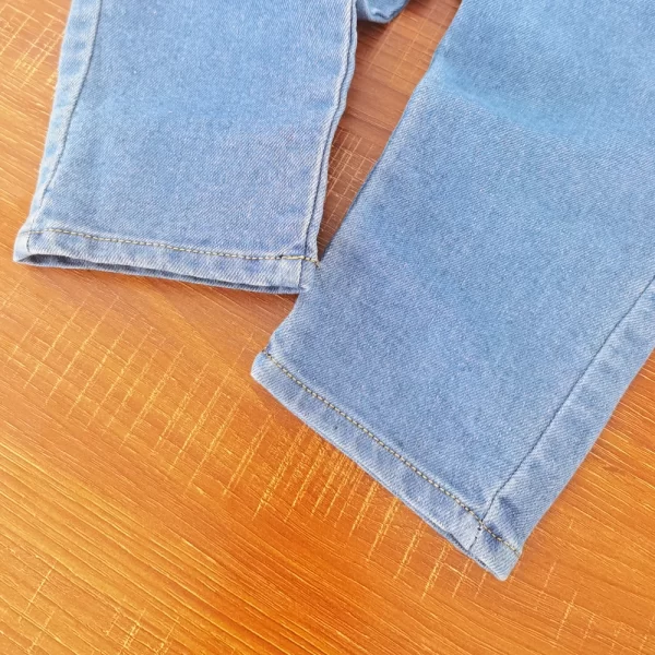Toddler Baby Overalls Light Blue Denim 0-3Y - Image 6