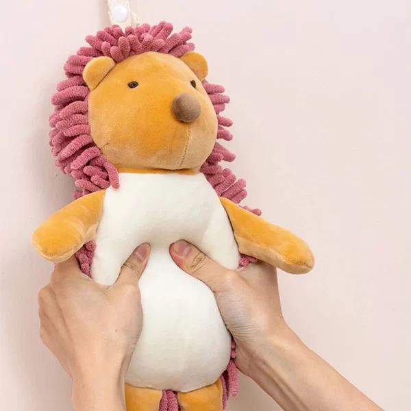 Cute Hedgehog Chenille Hand-Wiping Doll - Image 4