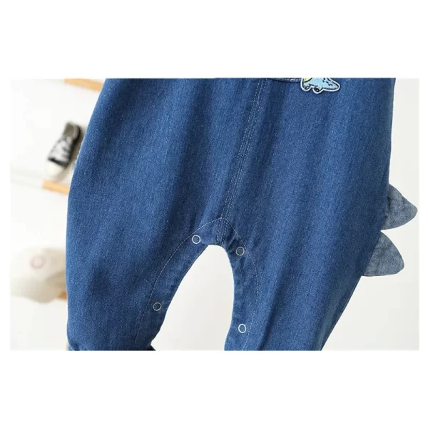 Kid's Baby Denim Overalls Cute Dinosaur Strap - Image 5