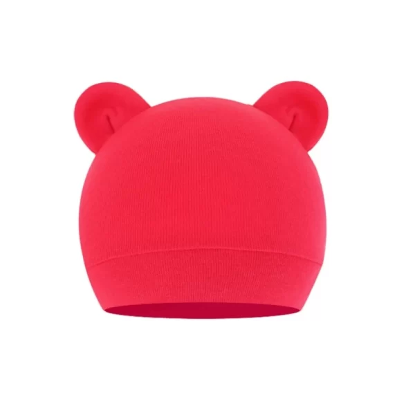 Unisex Infant Beanie Caps Warm Cotton Bear - Image 3