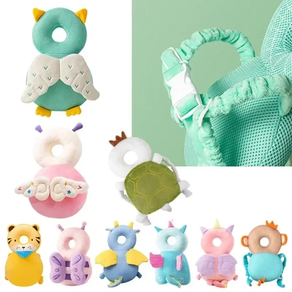 Baby Head Protection Cushion Backpack - Image 4
