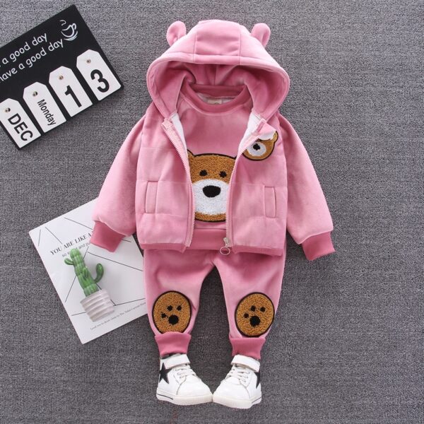 Cartoon Cat Hooded Vest Set - Image 10