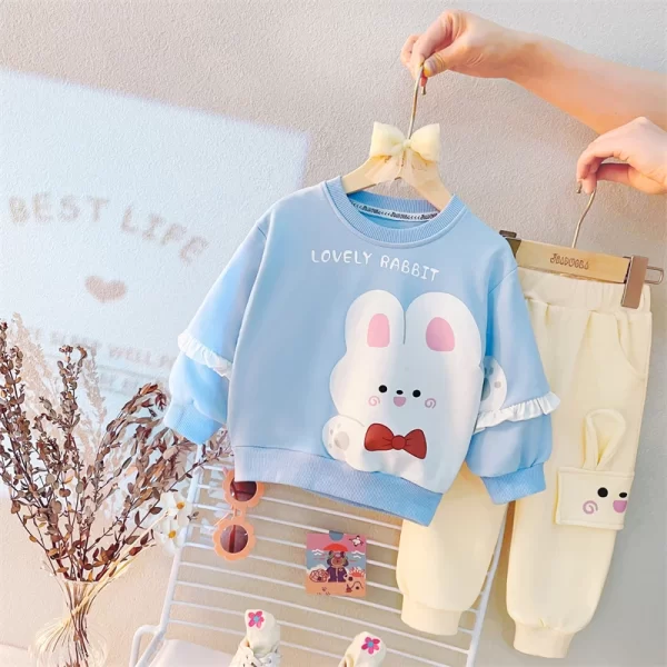 Baby Girl's Cute Bunny Outfit - Image 4