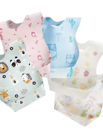 Disposable Waterproof Bib 5pk Baby Accessories
