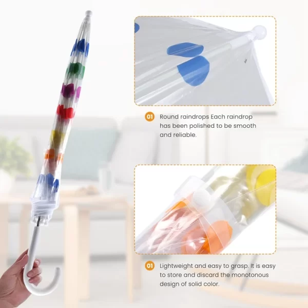 Kid's Clear Bubble Umbrella Transparent - Image 4