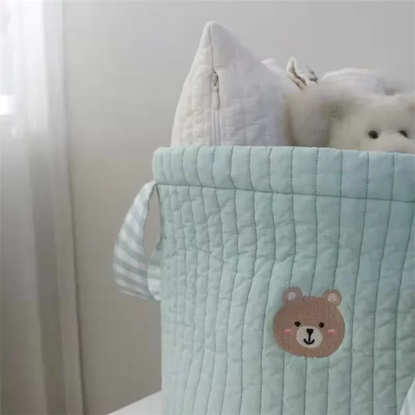 Personalized Name Cute Bear Storage Basket - Image 6