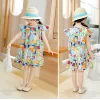 Girl's Flower Pattern Beach Dresses 100% Cotton - Image 3