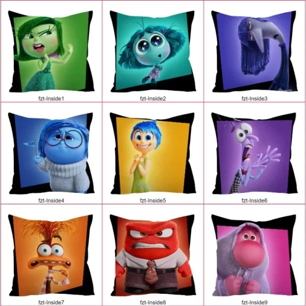 Disney Inside Out 2 Pillow Case Cartoon Figures