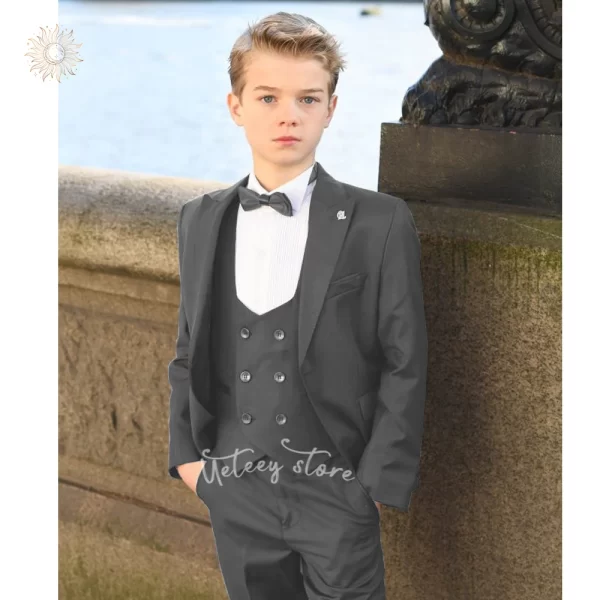 Boy's 3pcs Formal Suits Slim Fit - Image 3